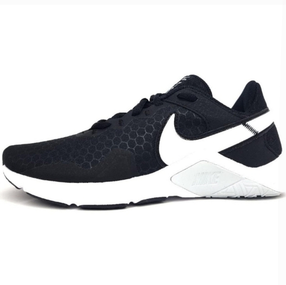 Nike Womens Black and White Athletic Sneakers Sz 8 - Picture 1 of 4